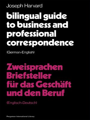 cover image of Bilingual Guide to Business and Professional Correspondence